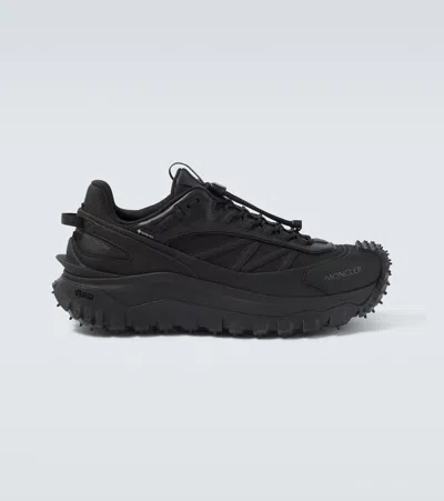 Moncler Trailgrip Gtx Polyamide Sneakers Chunky Sole In Black