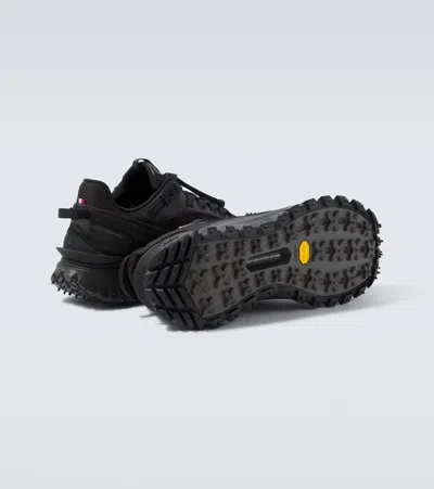 Moncler Trailgrip Gtx Polyamide Sneakers Chunky Sole In Black