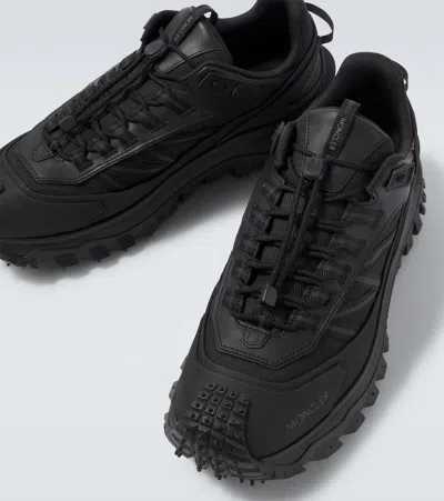 Moncler Trailgrip Gtx Polyamide Sneakers Chunky Sole In Black