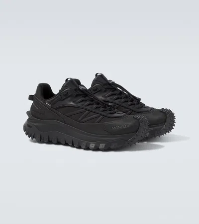 Moncler Trailgrip Gtx Polyamide Sneakers Chunky Sole In Black
