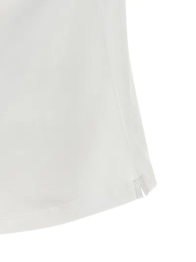 Brunello Cucinelli Solomeo Coat Of Arms T-shirt White In Gray