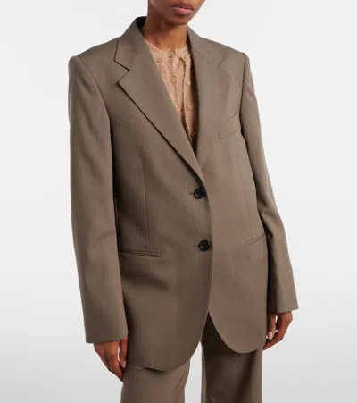 Acne Studios Wool Suit Jacket In Brown
