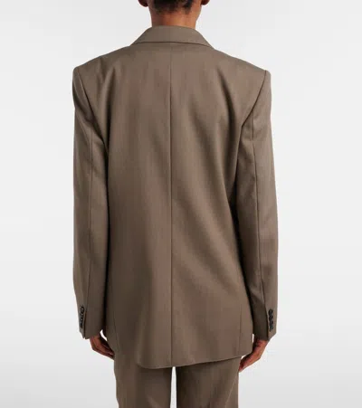 Acne Studios Wool Suit Jacket In Brown