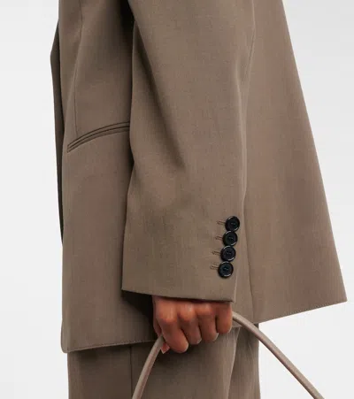 Acne Studios Wool Suit Jacket In Brown