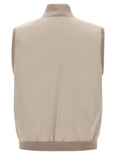Brunello Cucinelli Thermore Padded Vest In Neutral