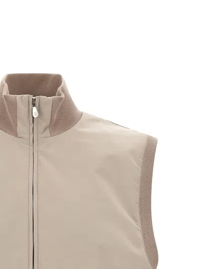 Brunello Cucinelli Thermore Padded Vest In Neutral
