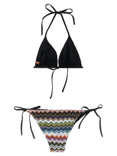 Missoni Zigzag Pattern Bikini Beachwear Multicolor