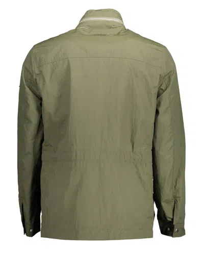 Gant Brown Polyamide Shell Jacket In Green