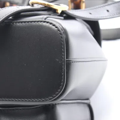 Pre-owned Gucci Black Leather Backpack ()