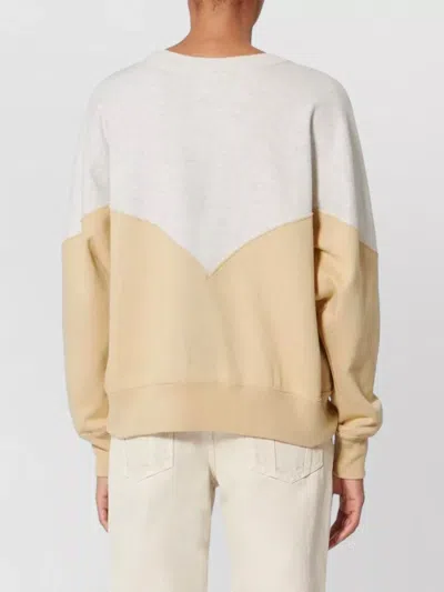 Isabel Marant Étoile Houston Colorblock Crewneck Sweatshirt Long Sleeves In Multi