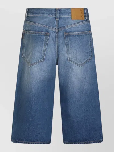 Haikure Shorts Belt Loops Back And Front Pockets In Blue