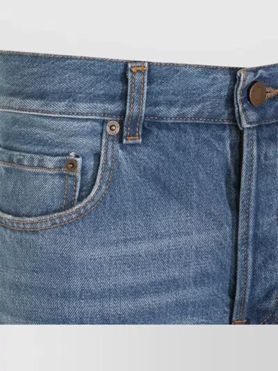 Haikure Shorts Belt Loops Back And Front Pockets In Blue