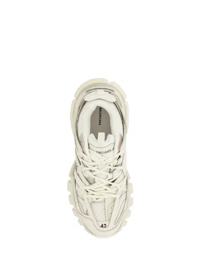 Balenciaga Track Faux-leather And Recycled-mesh Trainers In White