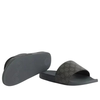 Gucci Slide 'grey Monogram' In Multi