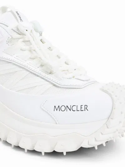 Moncler White Fabric Trailgrip Gtx Sneakers In White