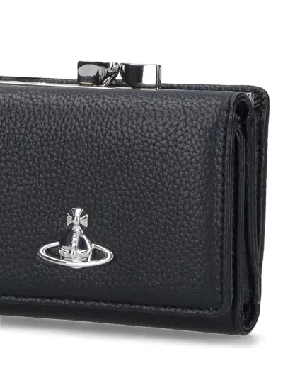 Vivienne Westwood Tri-fold Wallet Orb In Brown