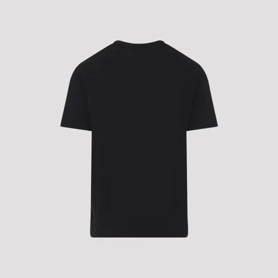Burberry Ekd Embroidered Checked-band T-shirt In Black