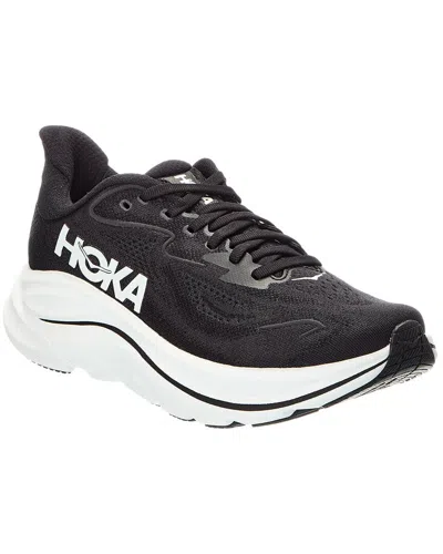 Hoka Breathable Mesh Upper Sneaker With Durable Rubber Outsole In Black