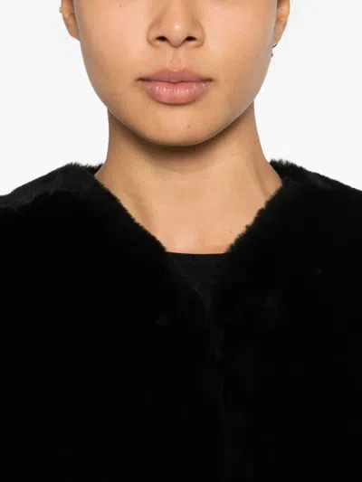 Totême Midi Shearling Coat In Multi