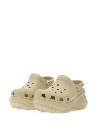 Crocs Bae Platform Mules In Neutral