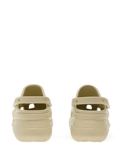 Crocs Bae Platform Mules In Neutral