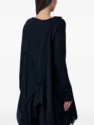 Limi Feu Draped Long-sleeve Top In Multi