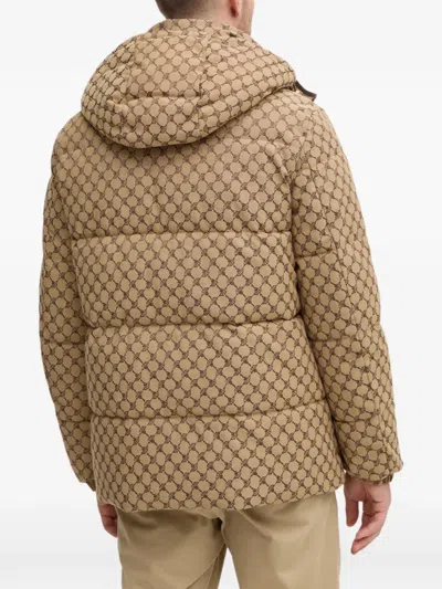 Joop Patterned Hooded Jacket In Animal Print