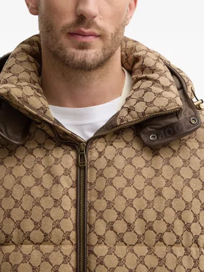 Joop Patterned Hooded Jacket In Animal Print