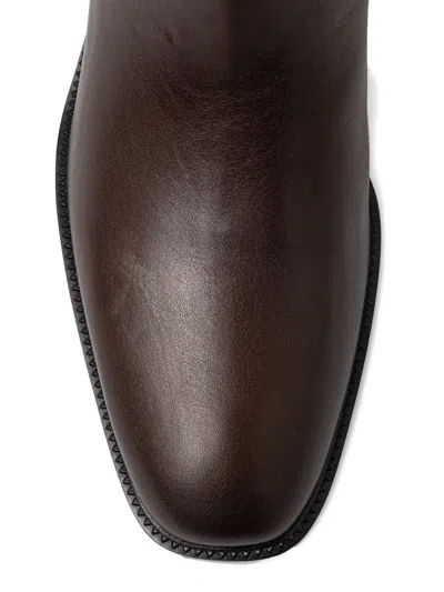 Jeffrey Campbell Lada Block-heel Boots In Brown