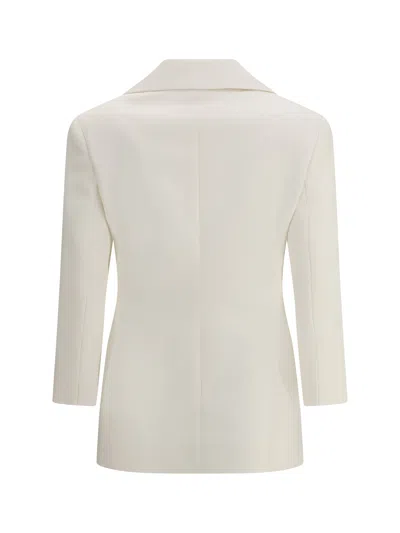 Givenchy Longline Jacket Featuring Front Pockets In White
