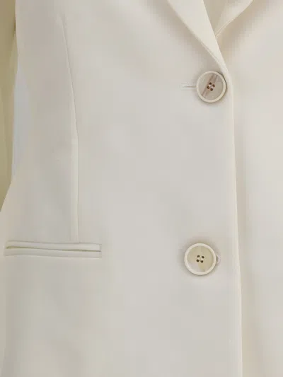 Givenchy Longline Jacket Featuring Front Pockets In White