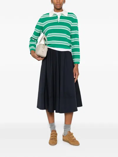 Maje Midirock Mit Stretchbund In Blue