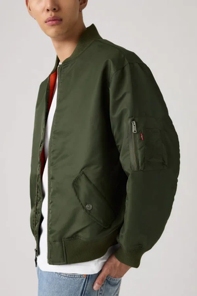 Levi's Bomber Jacket In Green