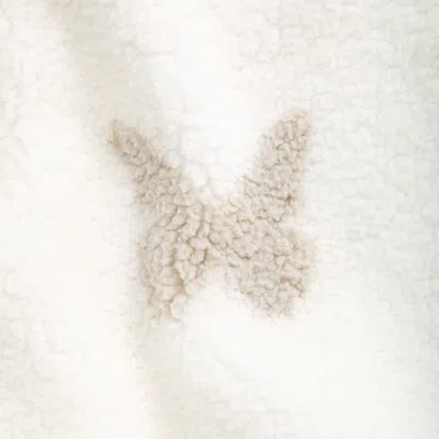 Abercrombie & Fitch Sherpa Full-zip Sweatshirt In White