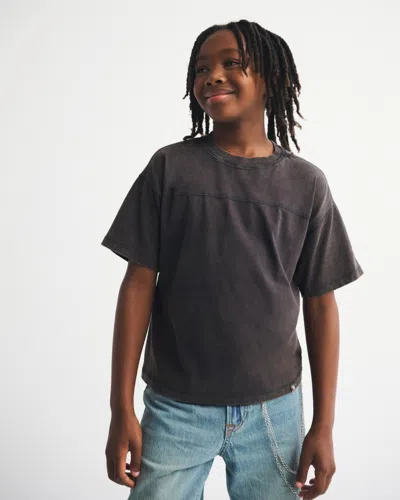 Abercrombie & Fitch Yoke Tee In Gray