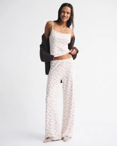 Abercrombie & Fitch Pointelle Sleep Cami In White