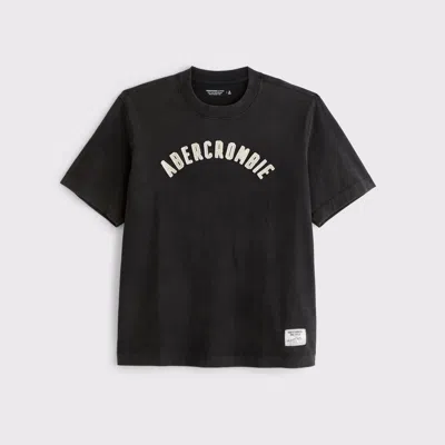 Abercrombie & Fitch Premium Heavyweight 2.0 Logo Tee In Black