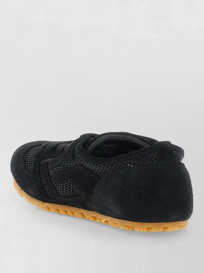 Balmain Racer 45 Suede And Perforated Mesh Sneakers In Multi