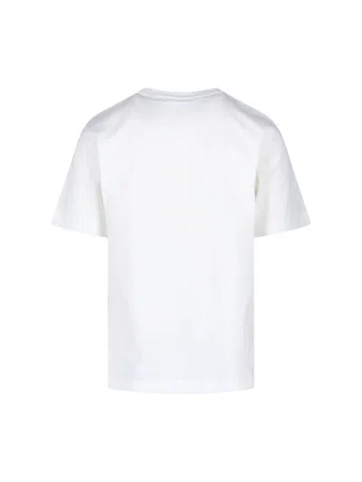 Burberry Cotton T Shirt Featuring Front Logo Print In White
