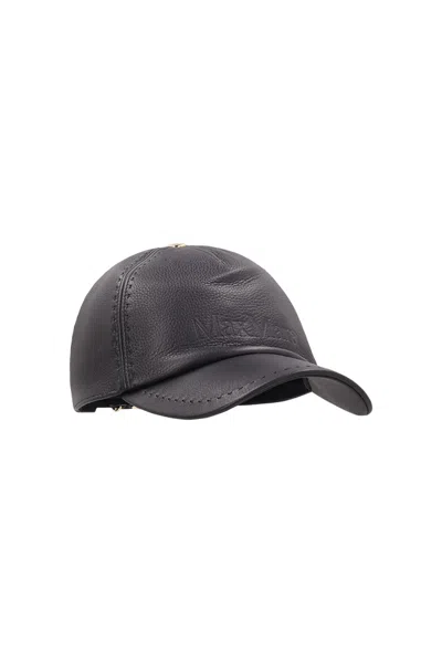 Max Mara Adjustable Baseball Cap In Brown