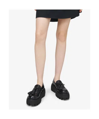 Alexander Mcqueen Tassel Platform Loafers In Black