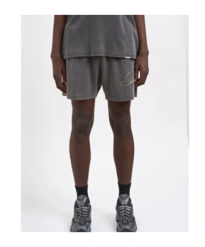 Represent Elasticized Logo Shorts In Gray