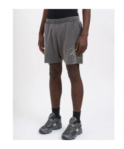 Represent Elasticized Logo Shorts In Gray
