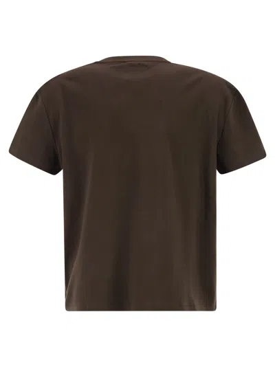 Max Mara Embroidered-graphic T-shirt In Brown
