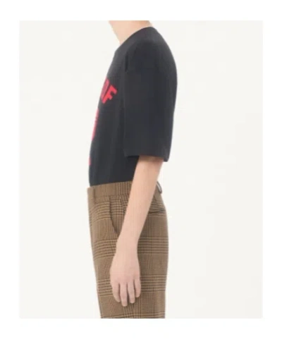 Valentino Garavani Cotton T-shirt With Panther Print In Multi