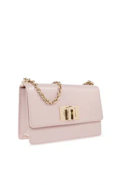 Furla 1927 Mini Leather Shoulder Bag Color Azalea In Pink