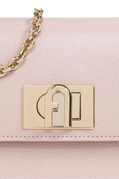 Furla 1927 Mini Leather Shoulder Bag Color Azalea In Pink