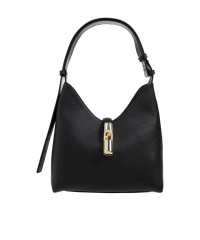 Furla Small Goccia Shoulder Bag In Black