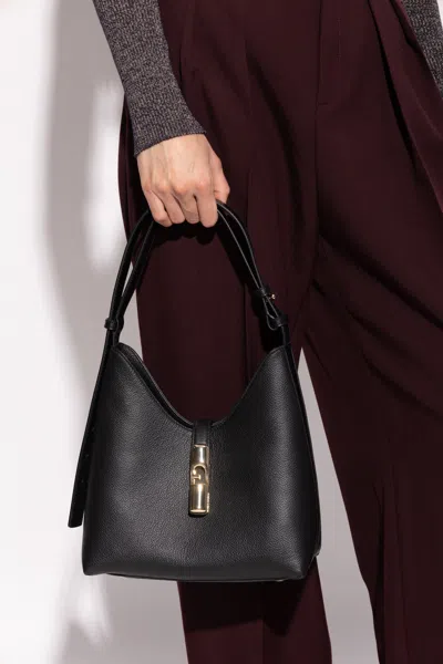 Furla Small Goccia Shoulder Bag In Black