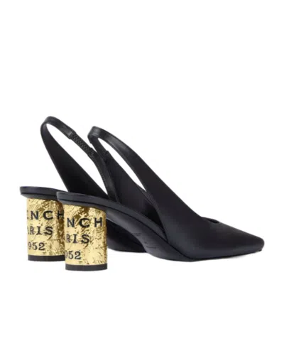 Givenchy Tape 65 Leather Slingback Pumps In Black